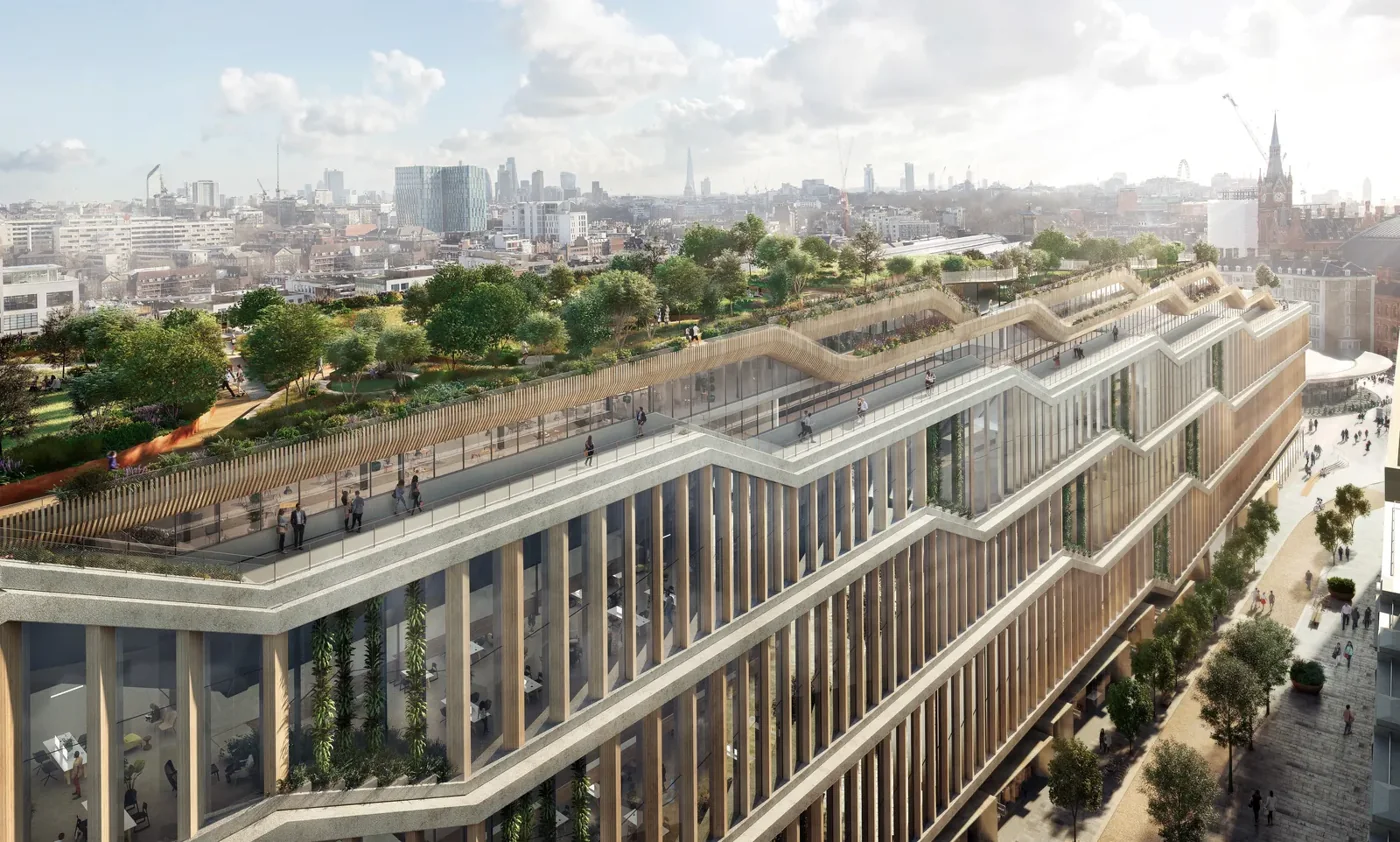 Architectural rendering of Platform 37 in King's Cross
